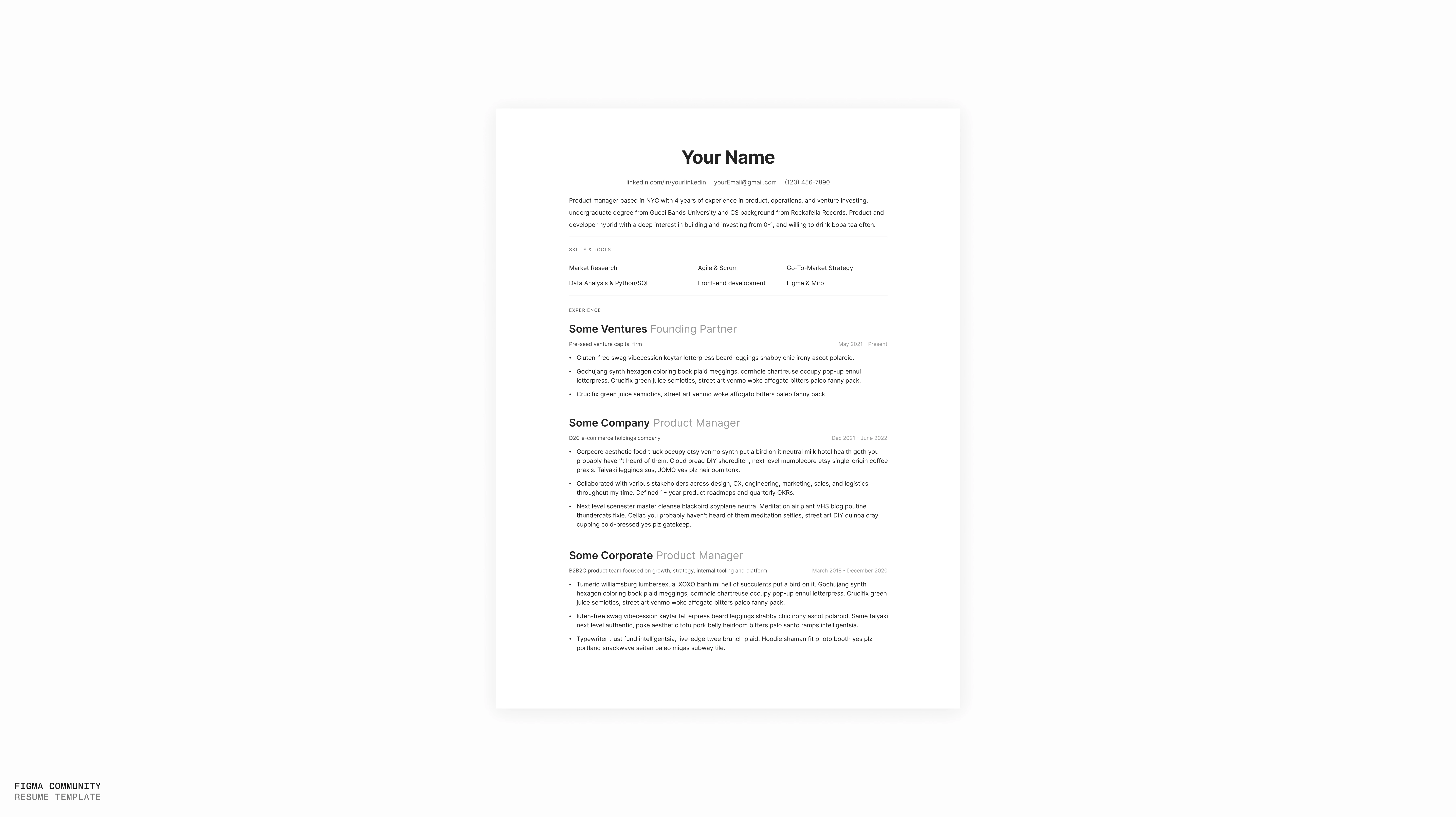 Resume Template
